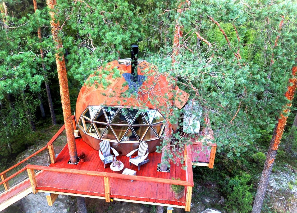 Treehouse Dome Hotell Vidnes Eksteriør bilde